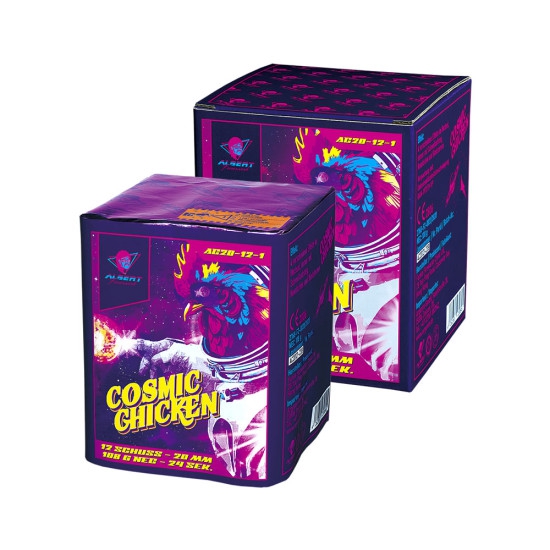 Cosmic Chicken - 12 Schuss Albert-Batterie