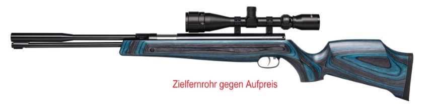 HW 97 K  Luftgewehr mit Schichtholzschaft blau 4,5mm F