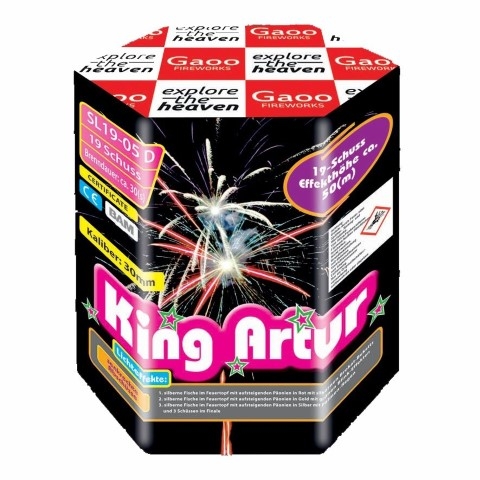 King Arthur 19 Schuss Feuerwerk Batterie