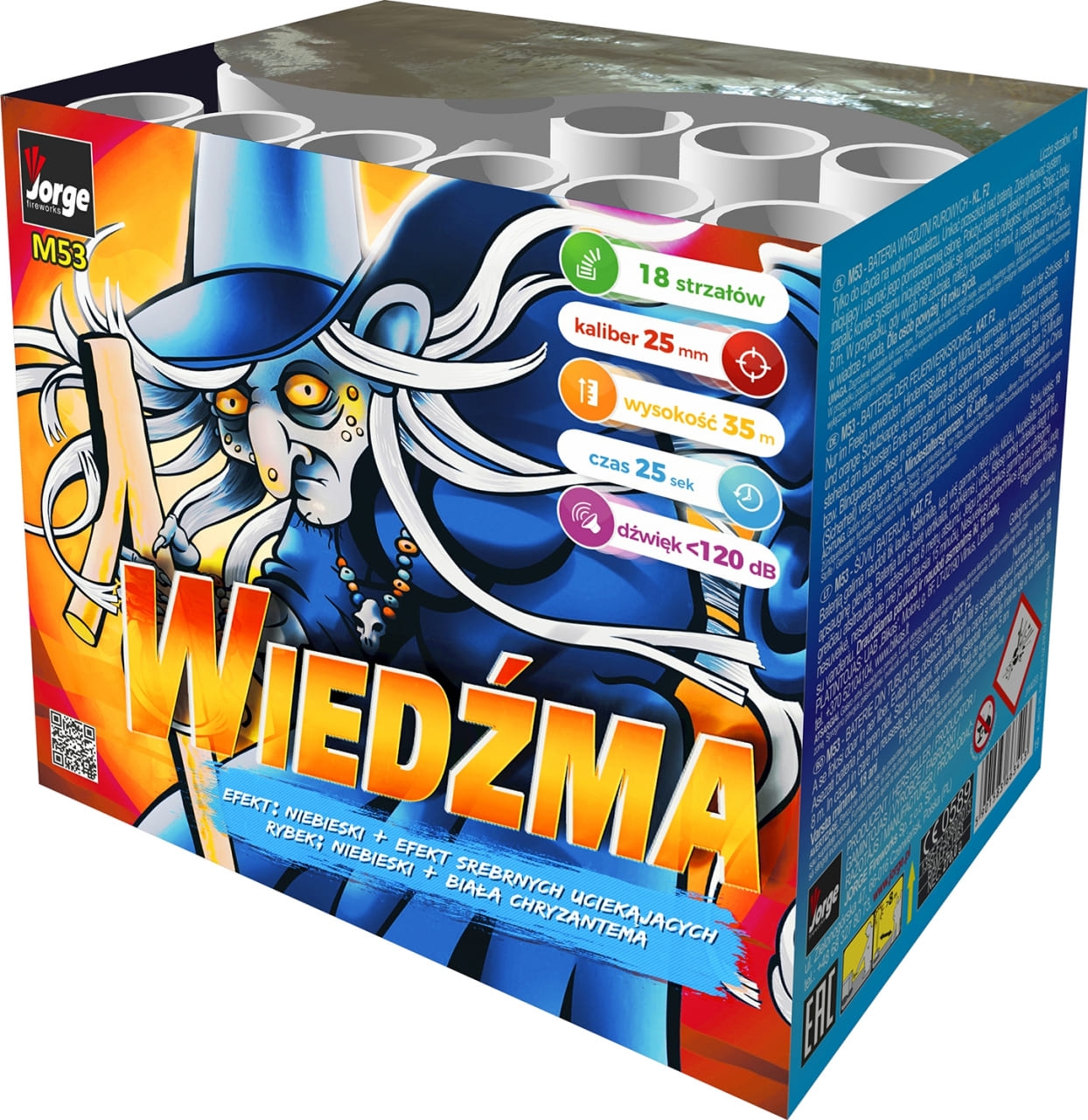 WIEDŹMA = Orinoko 18 Schuss Batterie