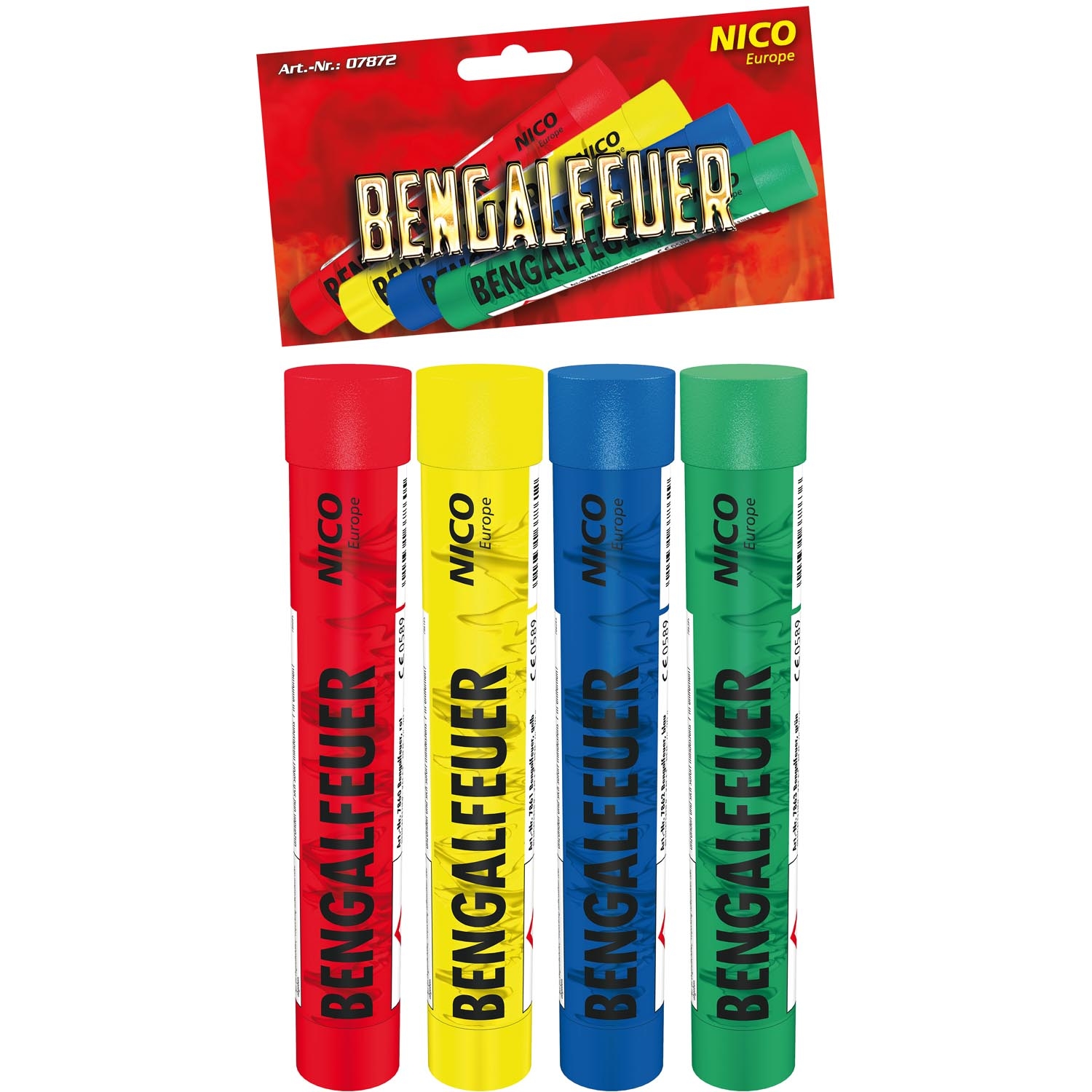 Bengalfeuer KAT F1 - 4er Beutel