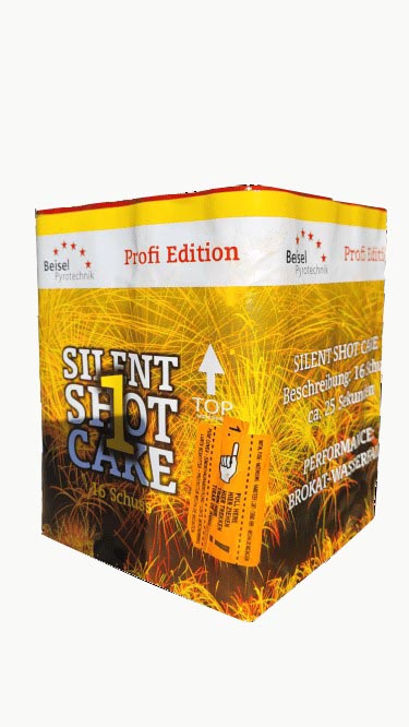 Silent Shot Cake 1  - Brocade Gold Wasserfälle