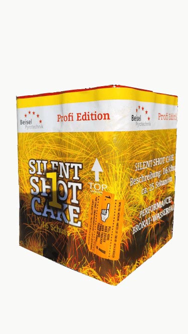 Silent Shot Cake 1  - Brocade Gold Wasserfälle Silent Shot Cake 1  - Brocade Gold Wasserfälle