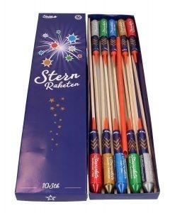 Sternraketen (FR15-G1) 10er Raketensortiment Sternraketen (FR15-G1) 10er Raketensortiment