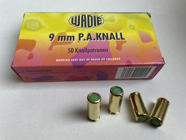 Platzpatronen 9 mm P.A.K  Wadie 50er
