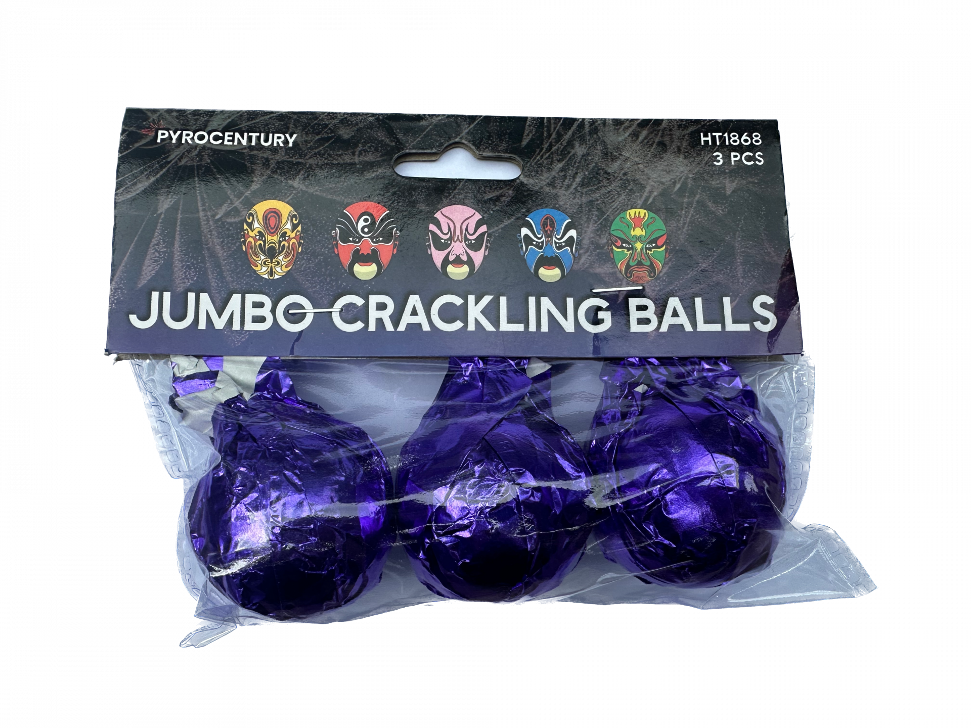 Jumbo crackling Balls - 3er Päckchen