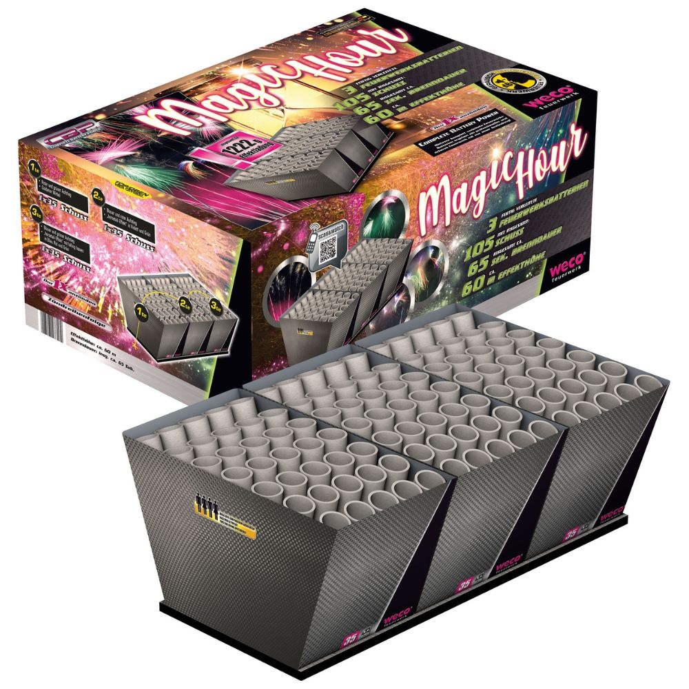 Magic Hour  - 105 Schuss Verbundfeuerwerk geräuscharm Magic Hour  - 105 Schuss Verbundfeuerwerk geräuscharm