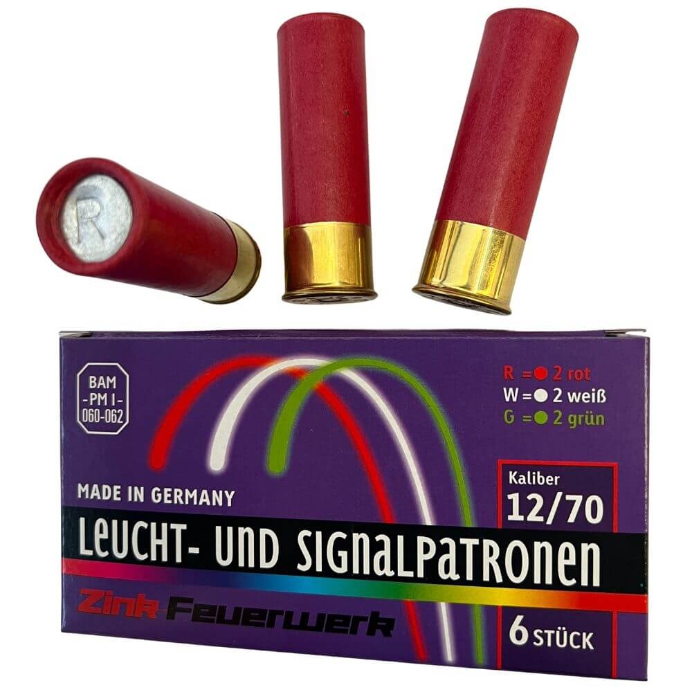 Signalpatronen cal. 12/70  Z  6er Päckchen