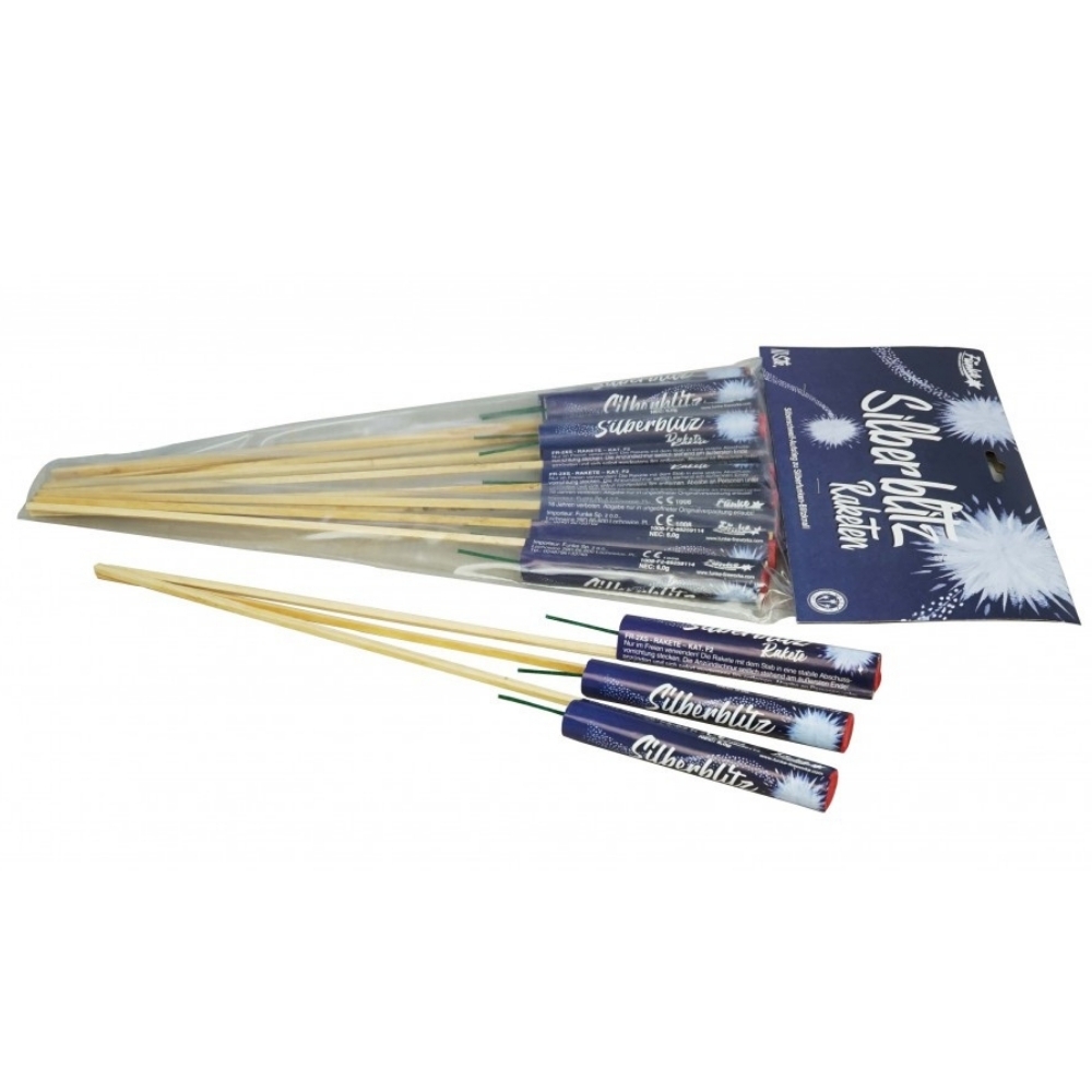 Silberblitz Raketen - nur Abholung da 1.3G - 10er Beutel