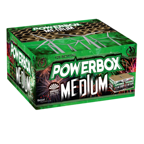 Powerbox Medium - 128 Schuss Verbundfeuerwerk