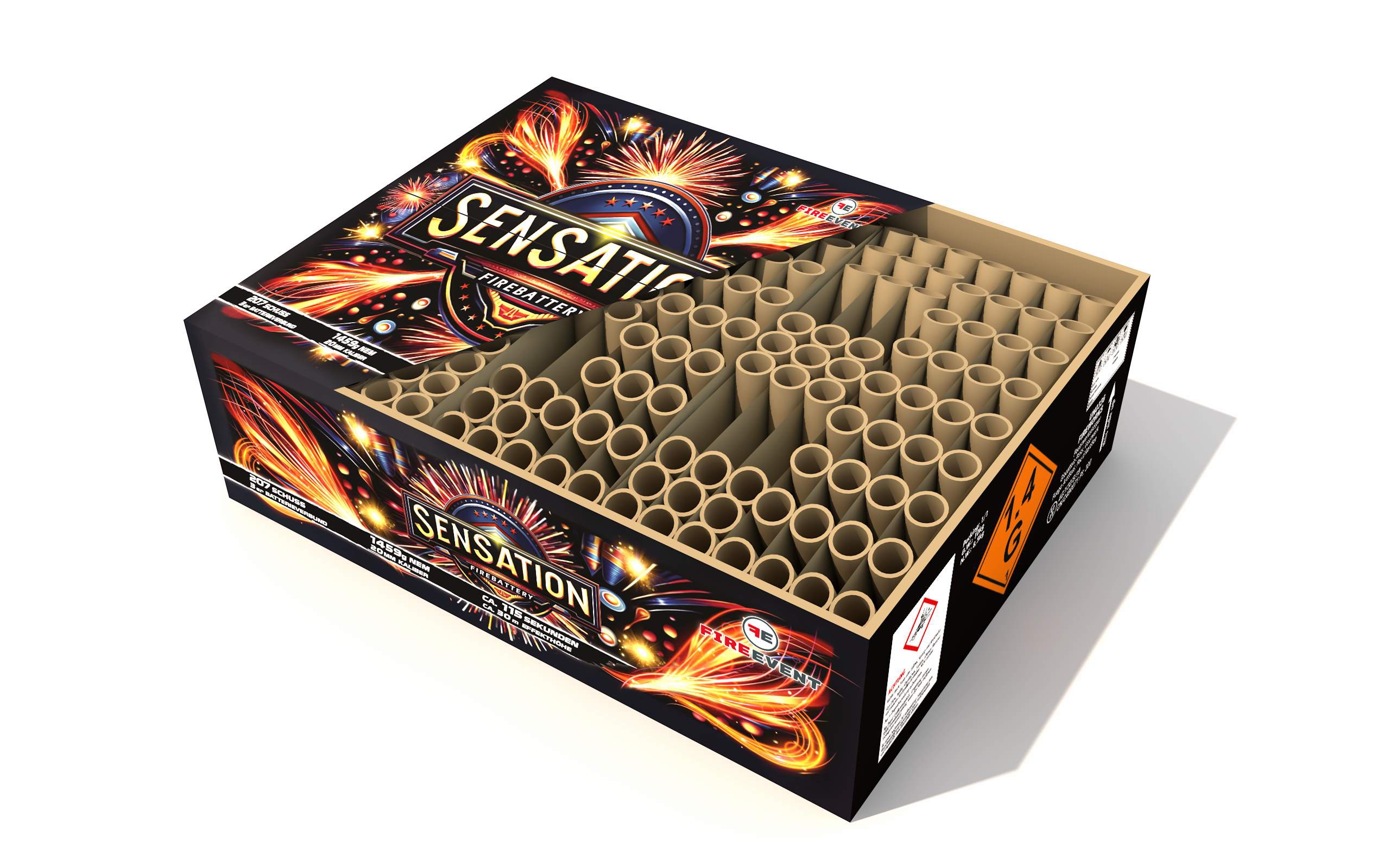 Sensation - 207 Schuss Verbundfeuerwerk
