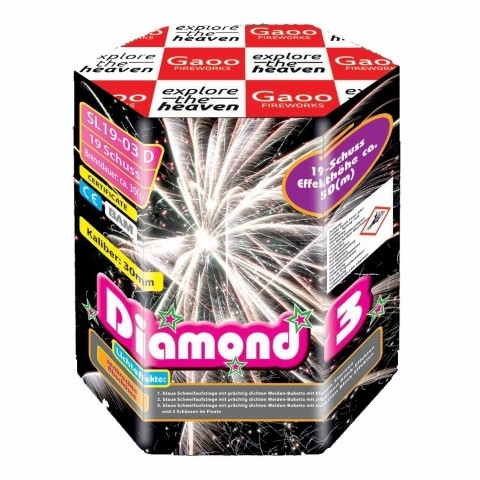 Diamond Collection / Diamond 3 (GAOO) 19 Schuss Feuerwerk Batterie