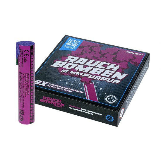 Rauchbombe 18mm purpur - 5er Päckchen Rauchbombe 18mm purpur - 5er Päckchen