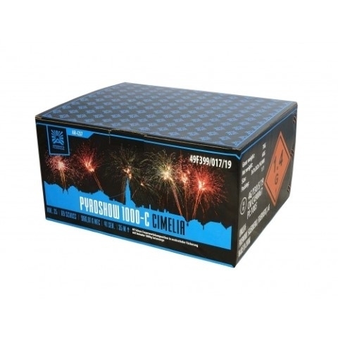 Pyroshow 1000-C Cimelia 69 Schuss Verbundfeuerwerk