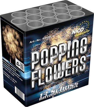 Popping Flowers 13 Schuss Batterie