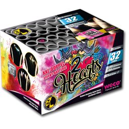 2 Hearts - 32 Schuss XXL Batterie