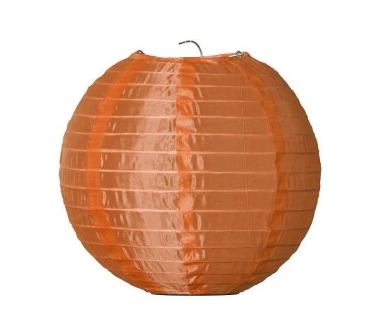Textil Rund-Lampion orange  Ø 25 cm für LED-Lampionlicht