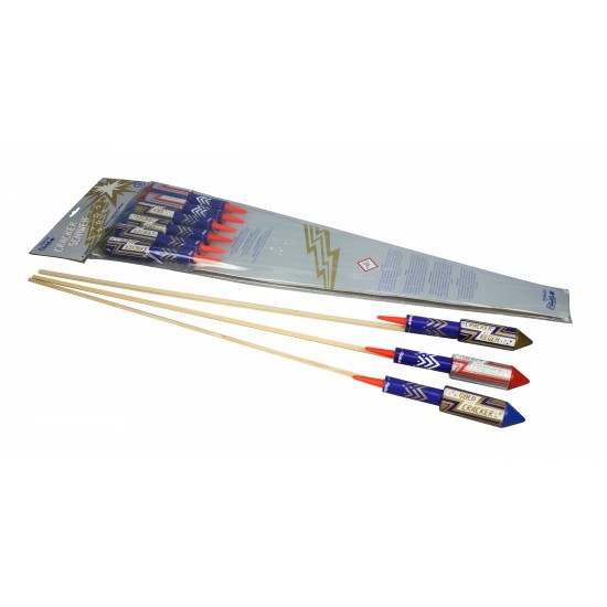 Crackerschweif Raketensortiment - 6 teilig Crackerschweif Raketensortiment - 6 teilig