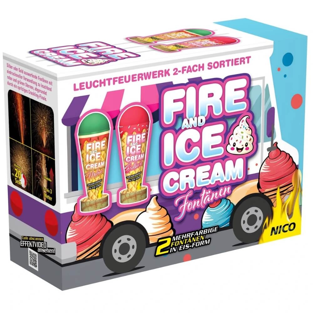 Fire and Ice Cream - 2er Päckchen Fontänen