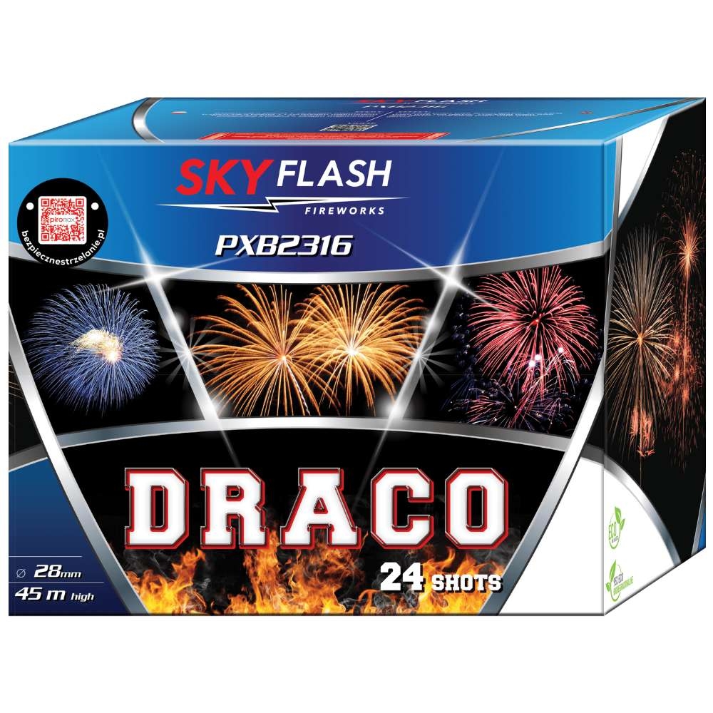 Draco - 24 Schuss Feuerwerksbatterie