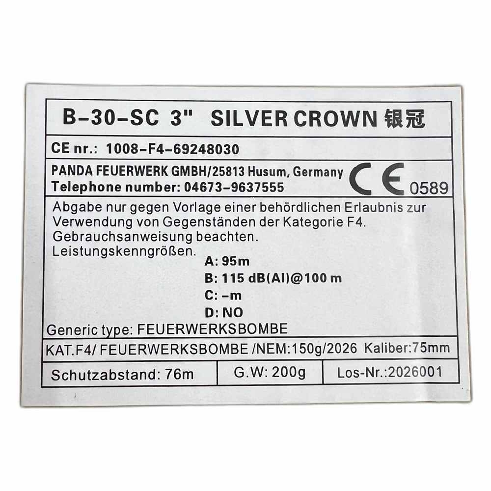 75mm Kugelbombe F4 - Silver Crown
