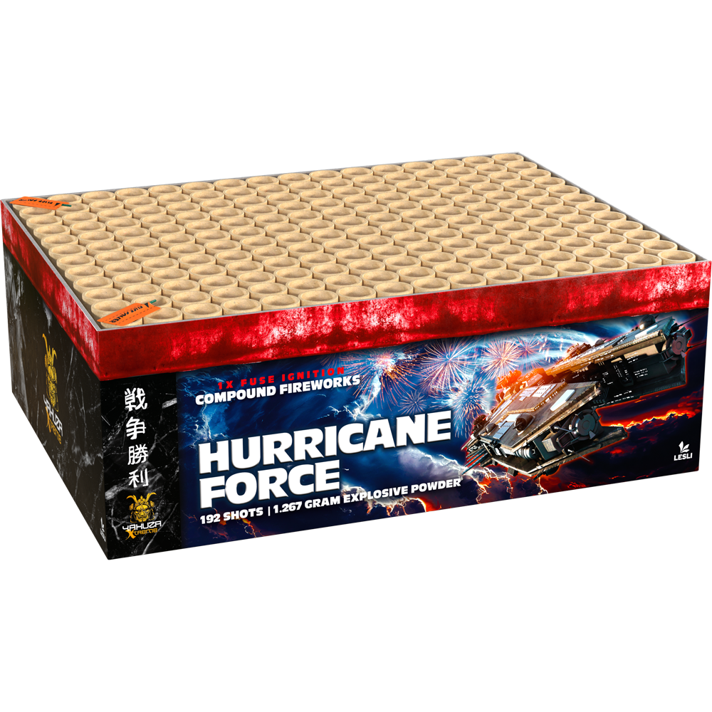 Hurricane Force - Verbundfeuerwerk mit 192 Schuss