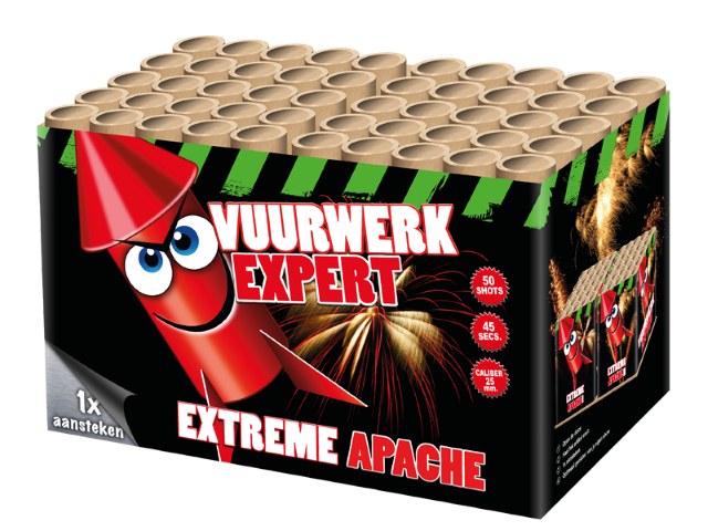 Extreme Apache  - 50 Schuss Verbundfeuerwerk