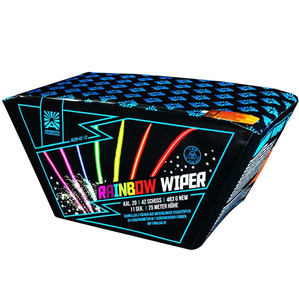 Rainbow Wiper  - 42 Schuss Stepper-Batterie