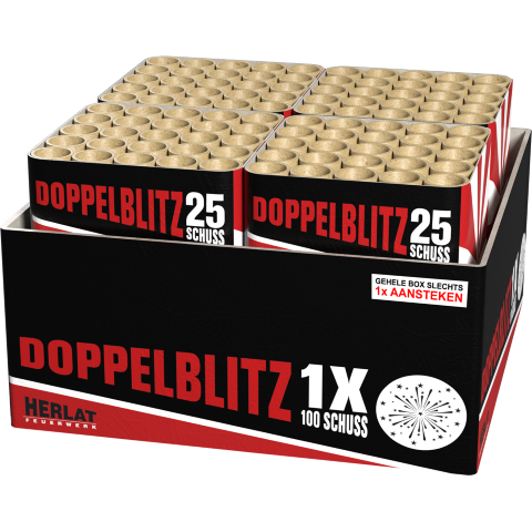 Doppelblitz - 100 Schuss Verbundfeuerwerk