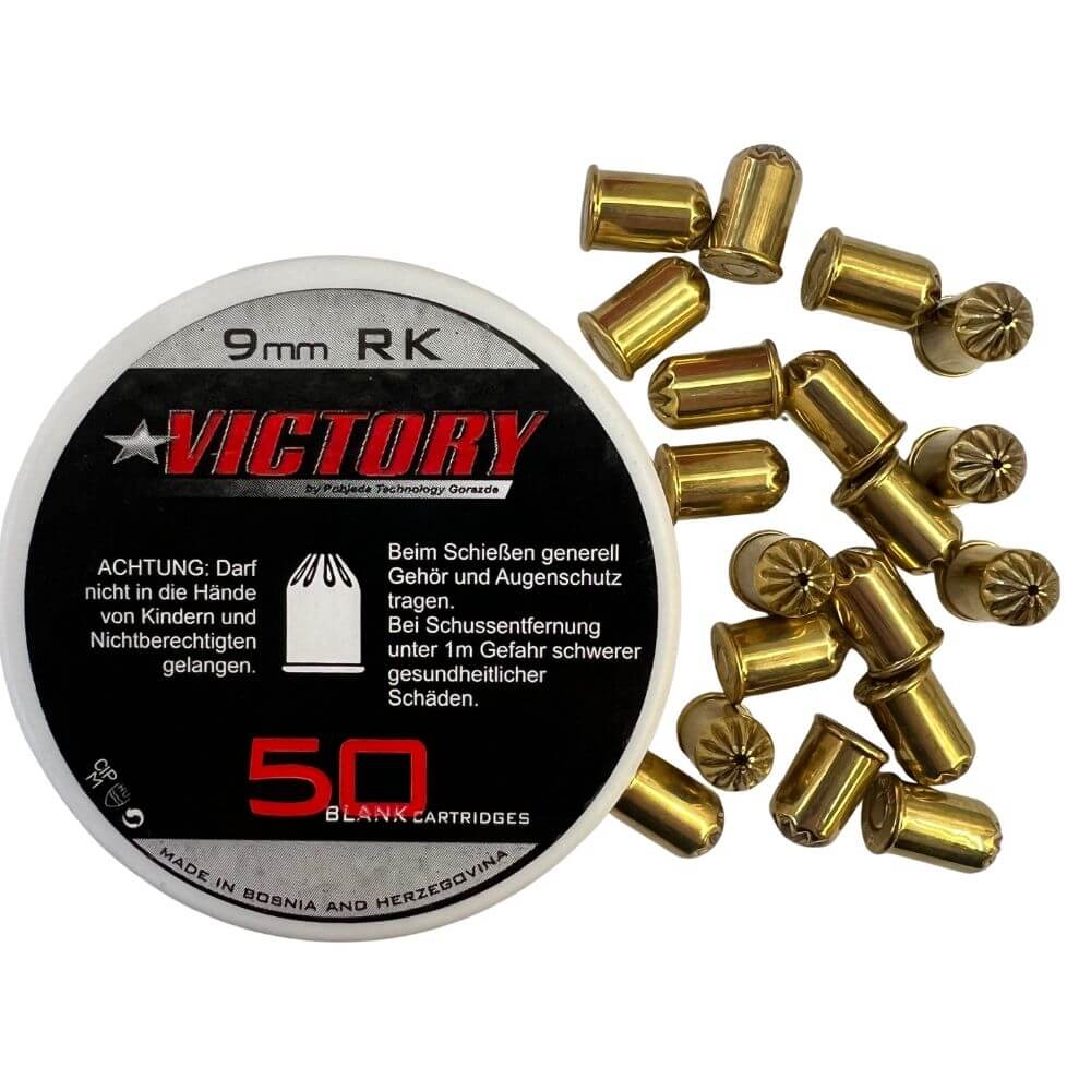 Platzpatronen 9mm Victory Revolver NC 50er (Info VE=100 Dosen)
